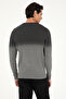 Men's Anthracite Melange Sweater 50293538 -Vr081 - 5