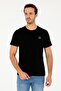Men's Regular Fit Crew Neck Black T-Shirt 50294329-VR046