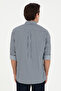 Men's Navy Blue Long Sleeve Shirt 50294208 -Vr033 - 5