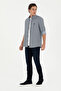 Men's Navy Blue Long Sleeve Shirt 50294208 -Vr033 - 4