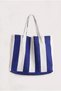 Women's Canvas 2-Pocket Daily Colorful Beach Shoulder Bag Mi - 2