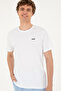 Men's Regular Fit Crew Neck White T-Shirt 50294290-Vr013 - 3