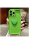 Apple iPhone 15 Pro Max Compatible Case Zebana Amour Silicone Case Light Green