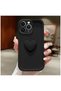 Apple iPhone 12 Pro Max Compatible Case Zebana Amour Silicone Case Black