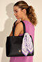 Women's Boxed Scarf Gift Dark Blue Shoulder Bag 50295938 -Vr033
