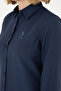 Women's Navy Blue Long Sleeve Basic Shirt 50295711 -Vr033 - 7