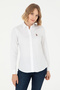 Women's White Long Sleeve Basic Shirt 50295710-VR013