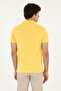 Men's Slim Fit Polo Neck Yellow Basic T-Shirt 50279613-Vr044 - 5