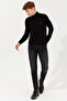 Men's Black Turtleneck Basic Knitwear Sweater 50253449 -Vr046 - 4