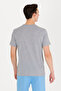 Men's Gray Melange Basic Crew Neck T-Shirt 50262976-Vr086 - 5