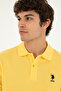 Men's Slim Fit Polo Neck Yellow Basic T-Shirt 50279613-Vr044 - 2