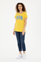 Women's Safran Crew Neck Basic T-Shirt 50280036-Vr043 - 4