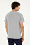 Men's Regular Fit Crew Neck Gray Melange Basic T-Shirt 50297988-Vr086 - 5