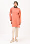 Salmon Stone Geometric Grass Detailed Tunic - 2
