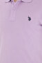 Men's Slim Fit Polo Neck Lilac Basic T-Shirt 50279573-Vr034 - 7