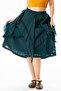 Cluster Voile Lace Fringed Long Summer Authentic Skirt Petrol Ptrl - 5