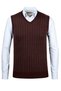 Men's V-Neck Knitwear Burgundy Sweater Patterned Colorful Winter Steel Knit Classic Fit - 5010H