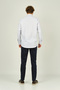 Men's Checkered Double Pocket Detailed Long Sleeve Cotton Shirt 2144 Navy Blue - 4