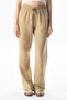 Muslin Lace-Up Waist Double Pocket Women's Summer Trousers Mink Vzn - 4