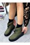 Khaki Parachute (Luvit) Women's Waterproof Snow Boots with Wool Inside - 4