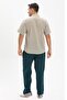 Short Sleeve Sile Cloth Single Pocket Court Collar Men's Summer T-Shirt Stone 3031 - 2