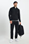Men's Black Standard Fit Regular Cut Bato Stand Collar Knitwear Sweater - 2
