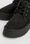 Ovela Black Thick Sole Lace-Up Women's Sports Boots - 4
