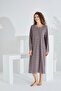 Women's 100% Cotton Long Sleeve Dress Nightgown
