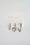 Women's Vip Series Baguette Zircon Stone 3-Piece Earring Set