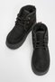 Ovela Black Thick Sole Lace-Up Women's Sports Boots - 2