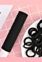 Women's 50 Pieces Black Rubber Hair Clip Set - 3