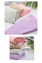 Orange Towel Hair Drying Cap Cotton Buttoned - 3
