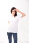 V-Neck Basic Women's T-Shirt White - 2