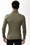 Men's Turtleneck Turtleneck Slim Fit Sweater Khaki - 5