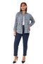 Plaid Woven Large Size Women's Shirt with Pockets - 3