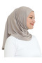 Sports Headscarf Women's Ready-To-Wear Turban Viscose Scarf Shawl - Light Mink - 4