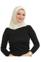 Sports Headscarf Women's Ready-To-Wear Turban Viscose Scarf Shawl - Beige - 3