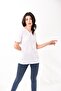 V-Neck Basic Women's T-Shirt White
