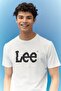 Regular Fit Regular Cut Crew Neck 100% Cotton White Men's T-shirt