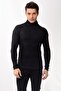 Men's Turtleneck Turtleneck Slim Fit Sweater Smoked - 2