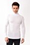 Men's Turtleneck Turtleneck Slim Fit Sweater White - 2