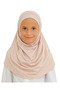 Children's Ready-To-Wear Headscarf Shawl Turban Viscose - Beige