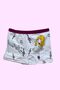 Girl's Cotton Combed Cotton Rope Strap Tank Top 3-Piece White Tank Top 3-Piece Mixed Color Boxer 6-Piece Set - 2