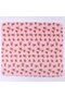 Pink Teddy Bear Patterned Fleece Blanket
