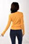 Women's Turtleneck Turtleneck Slim Fit Sweater Yellow - 4