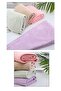Blue Towel Hair Drying Cap Cotton Buttoned - 3