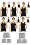 Men's Cotton 6-Piece Black Athlete Undershirt and 6-Piece Gray Boxer 12 Piece Set