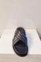 MONTRER-464 GENUINE LEATHER MEN'S SLIPPERS - Navy Blue - 3