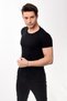 Men's Slim Fit Basic Crew Neck Short Sleeve T-shirt Black - 4
