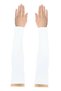 Women's Jersey Ruffled Prayer Bonnet with Sleeves, White, Set of 2 - 3
